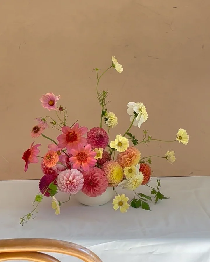 A collection of centrepieces for a September evening at @bilstoncreekfarm 

Leaning into the colours of the season, embracing nature&rsquo;s palette, designing with 100% local blooms- these are the flowers we live for

Grown by:
@rockrose.farm 
@bils