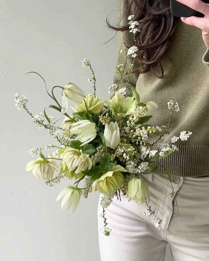 April experiments // An important part of my creative practice has been carving out the time to make bouquets + arrangements for myself, my &ldquo;design time&rdquo; to explore shapes, combinations and stem placements. They don&rsquo;t always turn ou