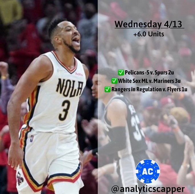 Here we gooo! 2-0 in playoff NBA! This is Wednesday&rsquo;s recap. Last one was Tuesday

#sportsbetting #betting #bet #bettingtips #sports #gambling #bettingexpert #sportsbook #sportsbettingadvice #nba #playoffs #bettingsports #money #sportsbettingti