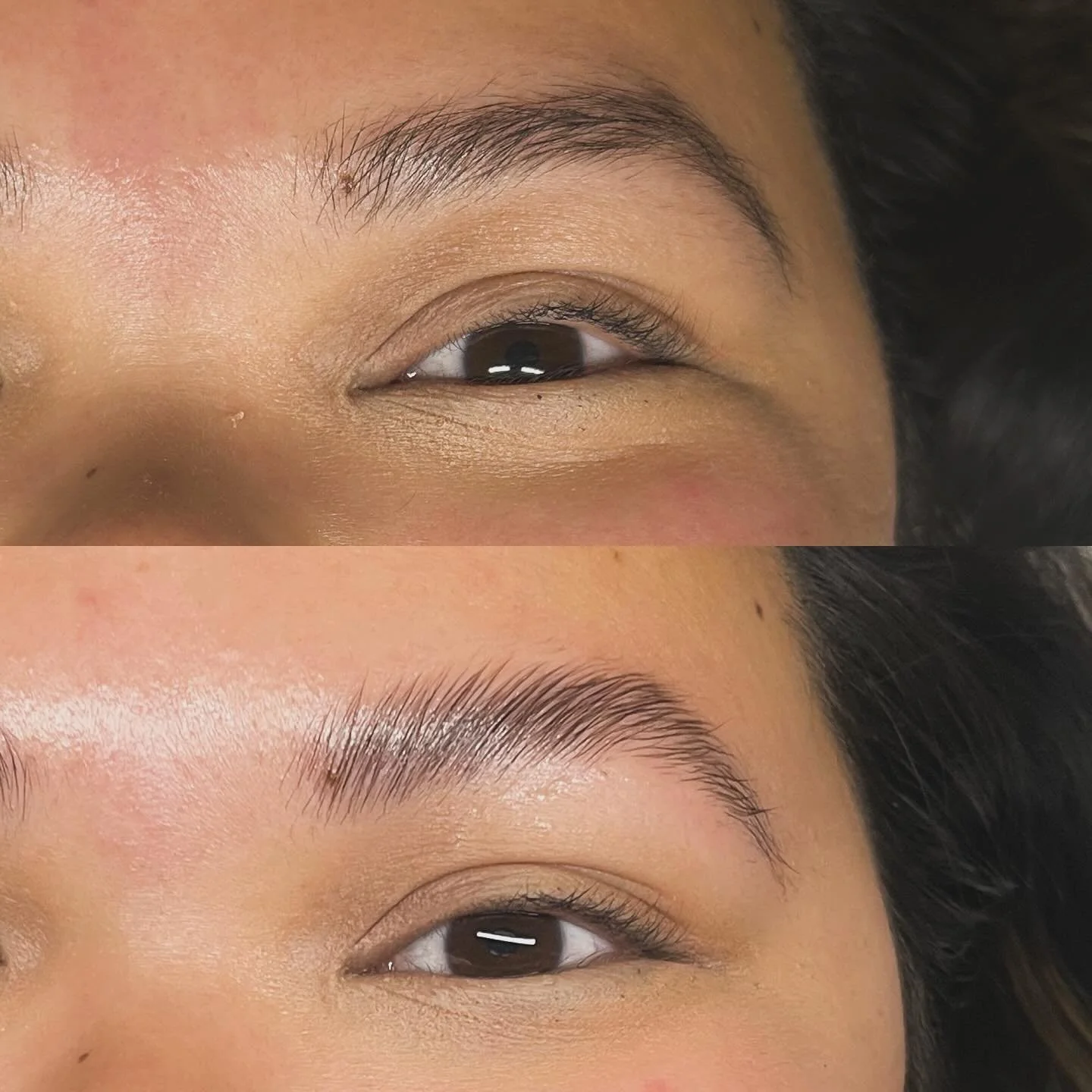 ✨ The magic of a good brow lamination! ✨

With just one appointment, Brooke smoothed and shaped her brows, giving them a fuller, more polished look &mdash; no makeup needed.

Brow lamination is perfect if you want:
&bull; Fluffier, more defined brows