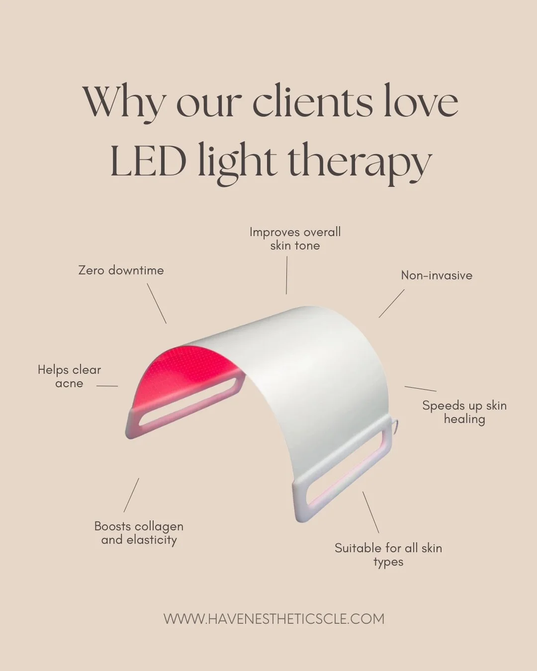 There&rsquo;s a reason our clients leave with that soft, healthy glow. LED light therapy quietly does the heavy lifting and is included in many of our facials!

It&rsquo;s gentle, non-invasive, and works beautifully for every skin type, a true &ldquo