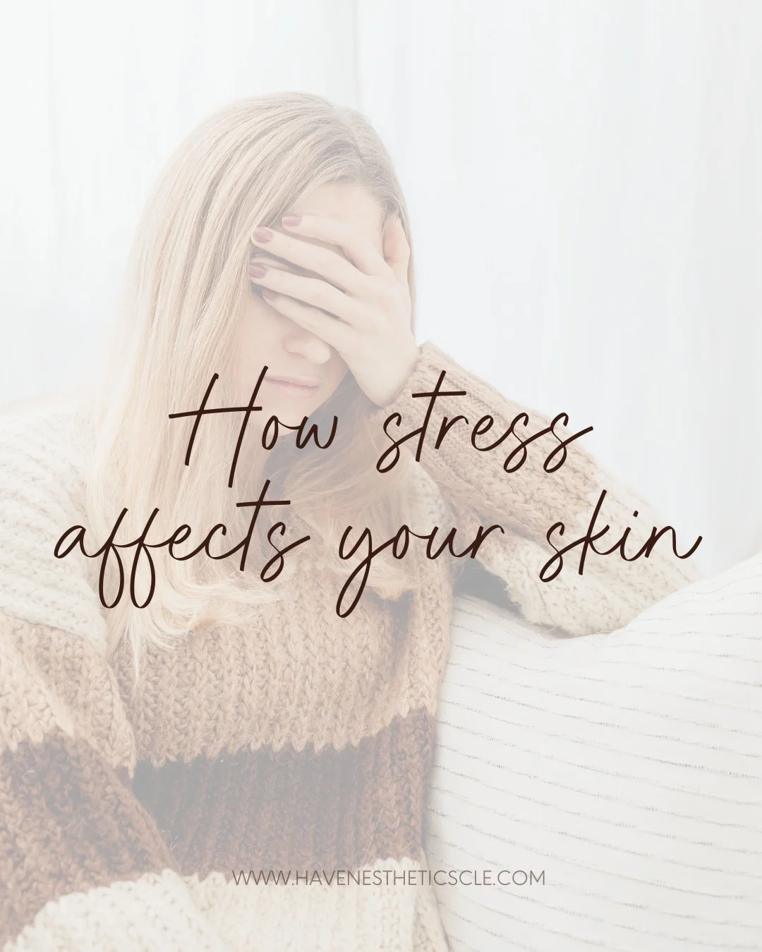 Stress shows up on the skin more than most people realize.

When life feels heavy, your skin often feels it too. Increased breakouts, flare-ups, dullness, sensitivity, slower healing&hellip; these are all common stress responses.

Here&rsquo;s what&r