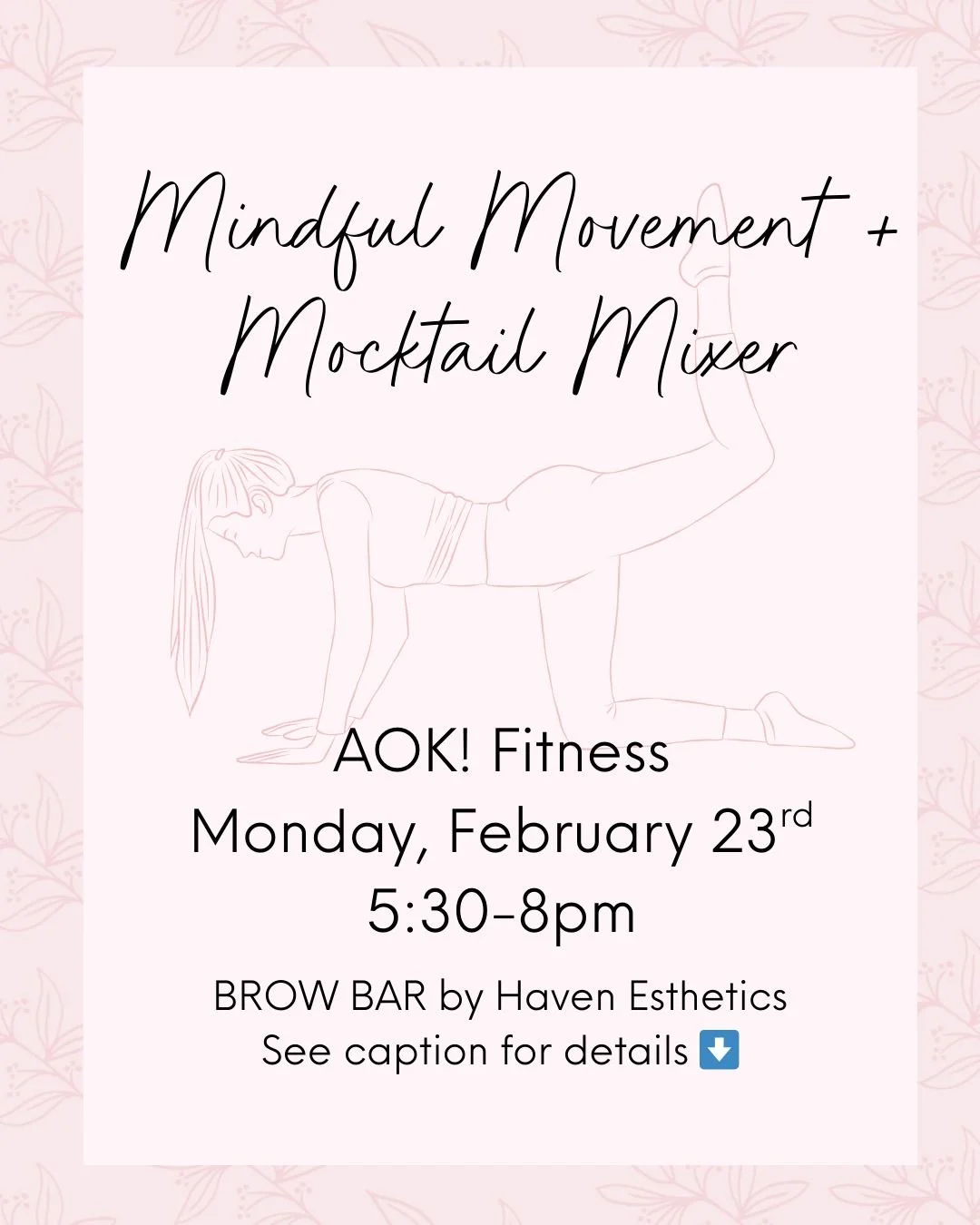 We have a super fun and special event coming up with our friends over at AOK! fitness!

💪🏻Join the AOK! Pilates team for an opportunity to try the Pilates Reformer, the Wunda Chair and their new VIP class: &ldquo;Strength Reformer&rdquo; (combines 