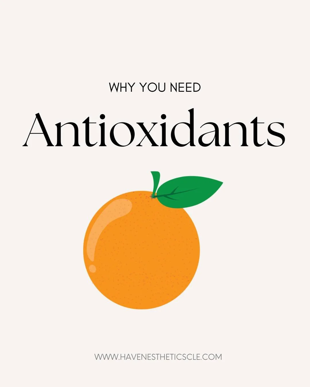 Aging or sun damaged skin needs antioxidants topically AND orally! Antioxidants help protect the body from free radicals... and while a healthy diet won't guarantee perfect skin, it will certainly help.

Here are some quick ways to up the antioxidant