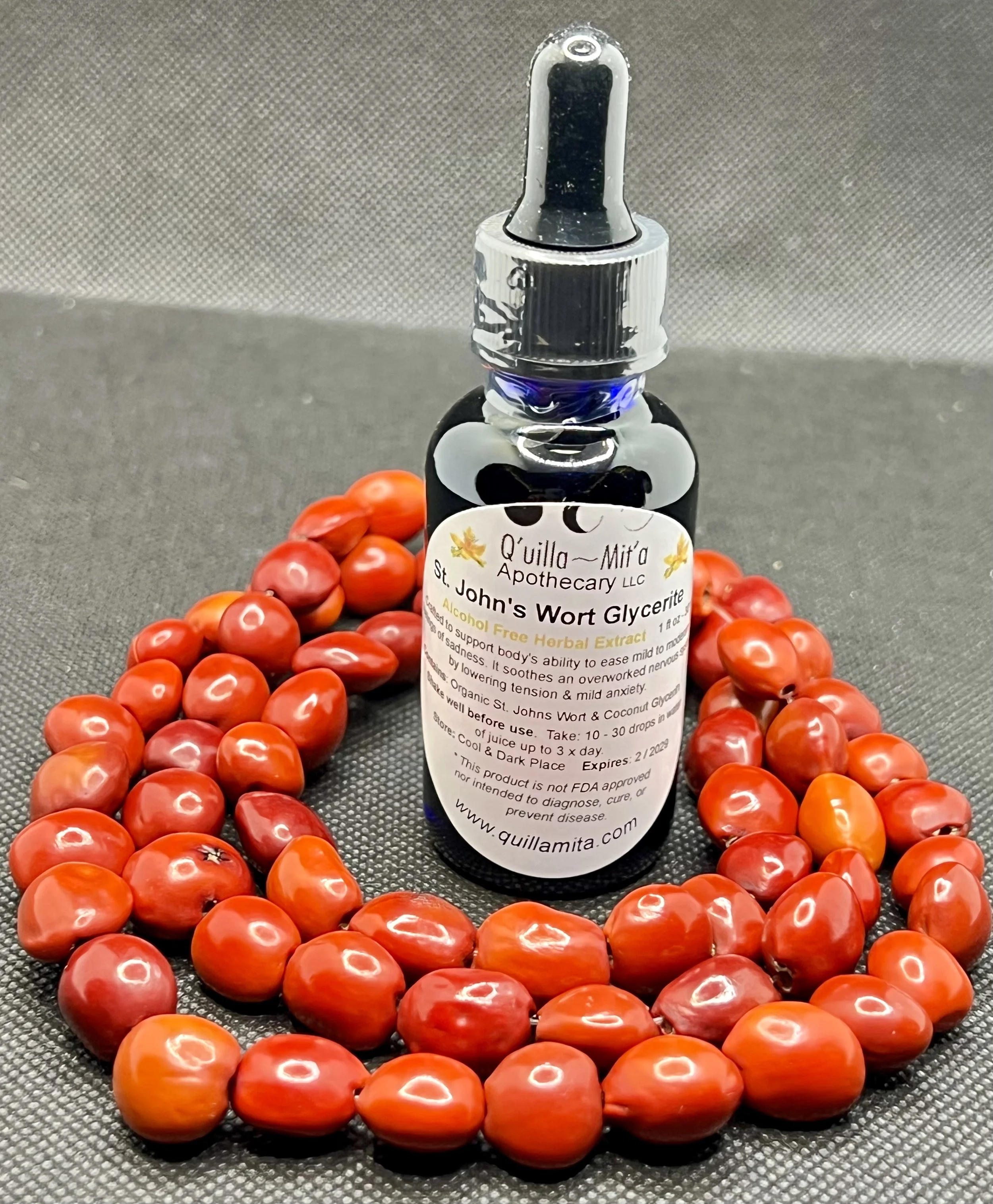 St. John Wort Glycerite ~ Herbal Infused 1 oz