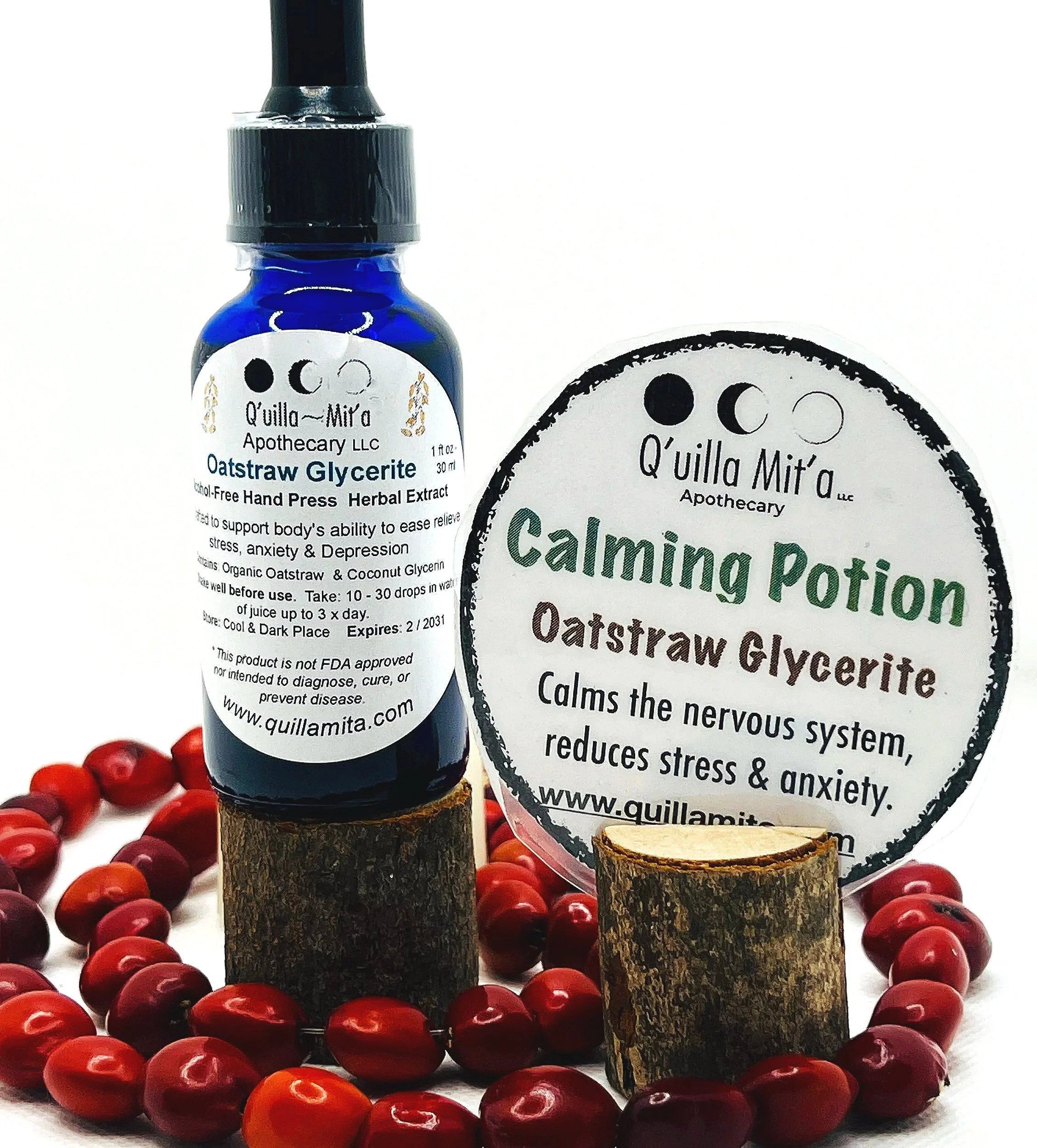 Oatstraw  Glycerite , Herbal extract -  1 oz