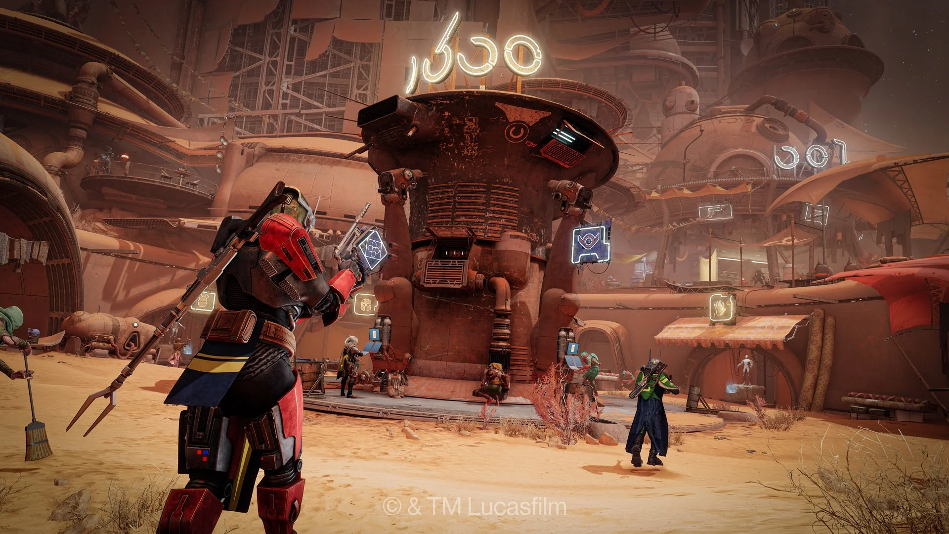 Return to Tharsis Outpost to browse the wares, and spend your hard earned spoils.