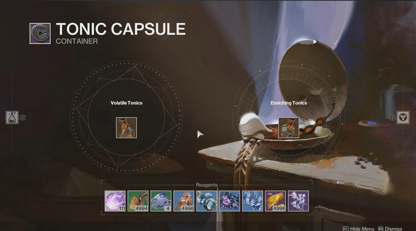 Consume Tonics to empower your seasonal artifact, and earn additional rewards.