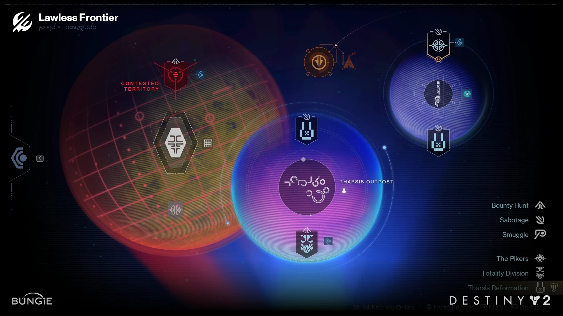 Strategize around the optimal job to take in order to appease the Syndicates, and earn rewards and renown.