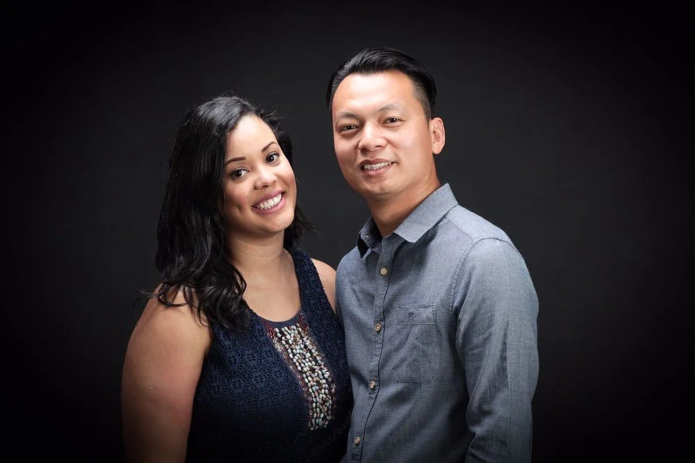 Ein Foto von Isaac Liu mit seiner Frau Fabianna