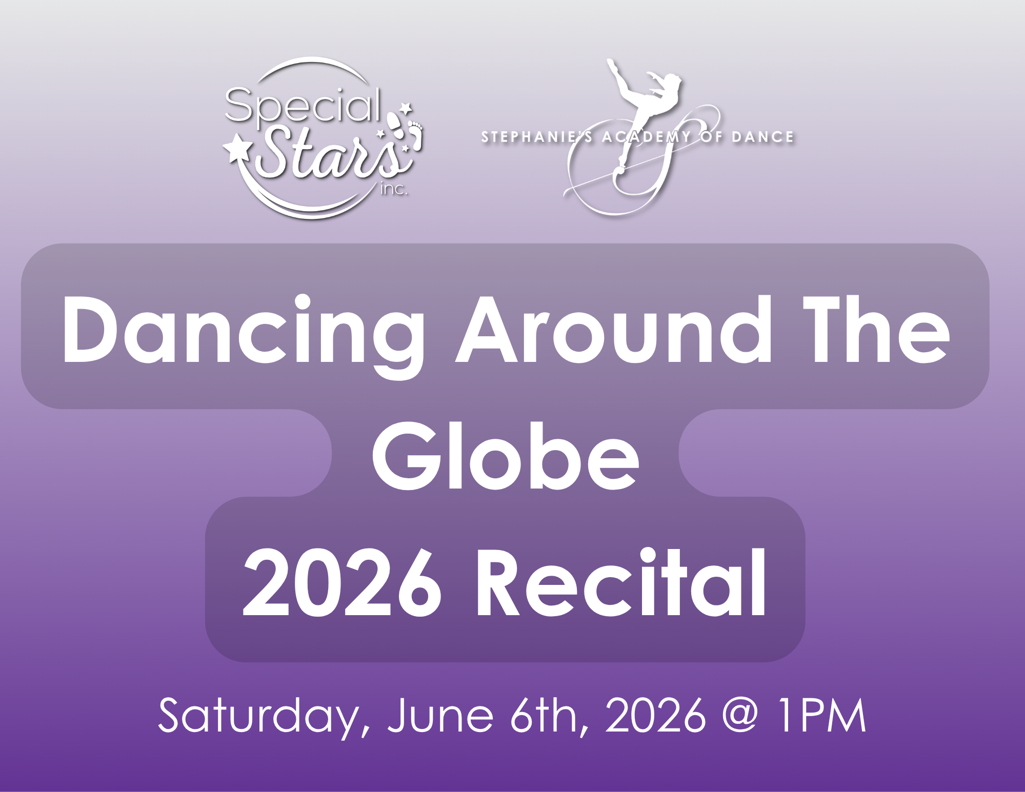 2026 Dancing Around The Globe Recital Information