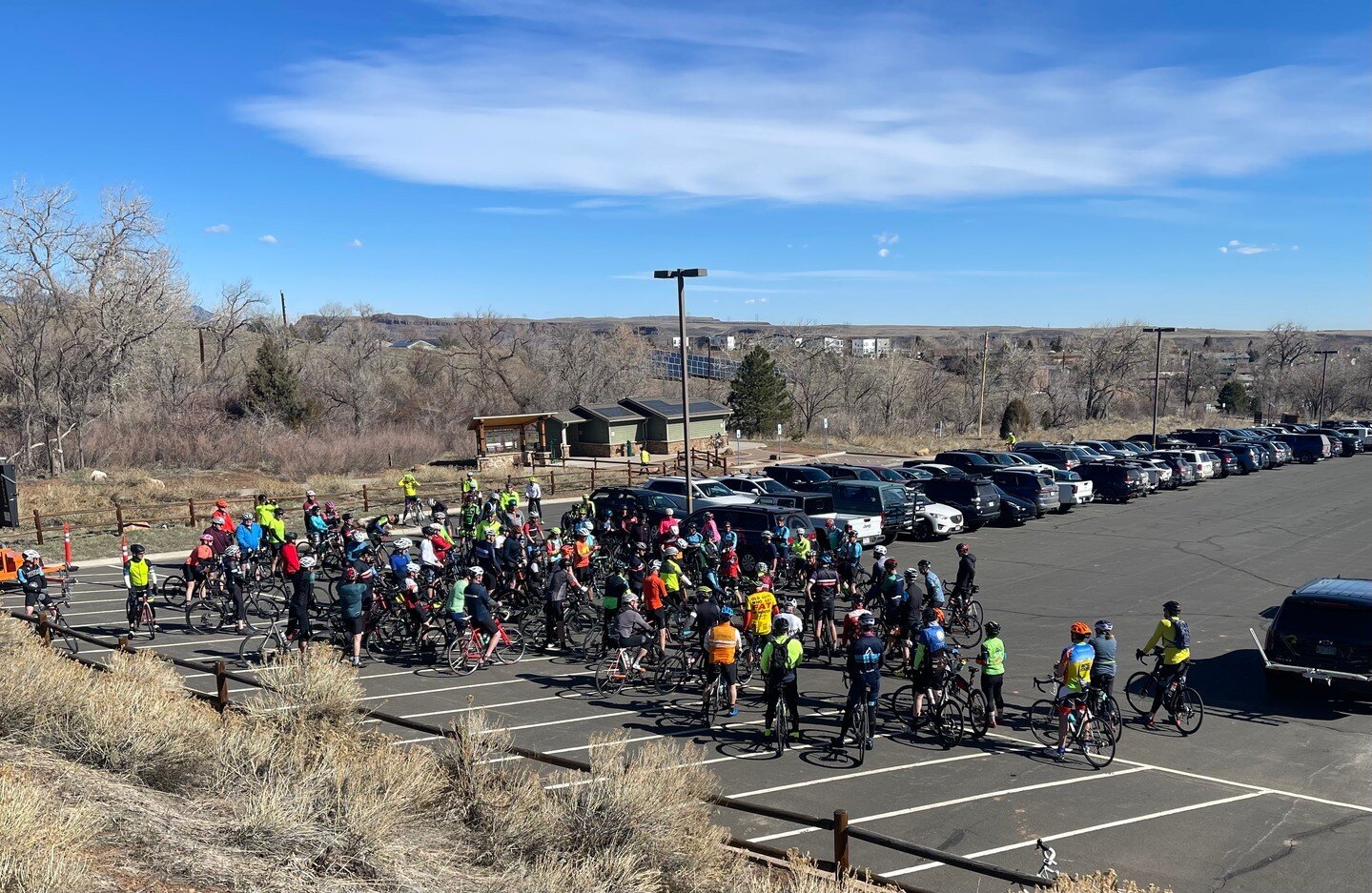 Gotta love Colorado! Great weather on Sunday for our first group ride of the season. Snow today&hellip; 
Be sure to check in on our group ride schedule often and join us! 

#TeamEvergreen