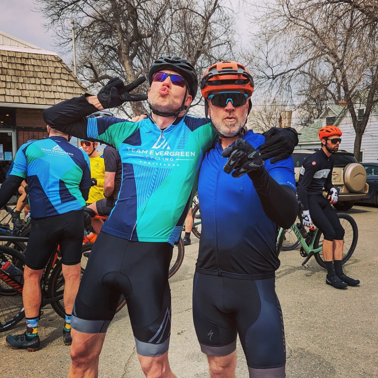 A blast was had last weekend at our gravel kickoff. Plenty of other bike gangs out, but pretty sure  we were having the most fun. See you Saturday the 22nd.