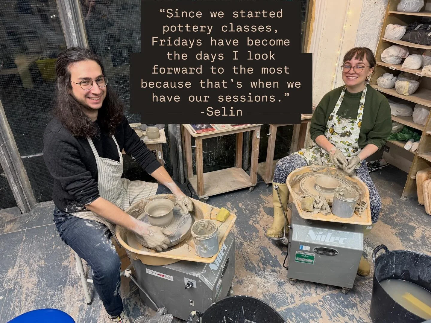 It is so lovely to hear things like this. What an absolute pleasure to host Selin and Berkin at the studio. In a short time they&rsquo;ve both made great progress. I just love spreading the clay love! 💕 

Thanks for the lovely quote @selinyurtseverr