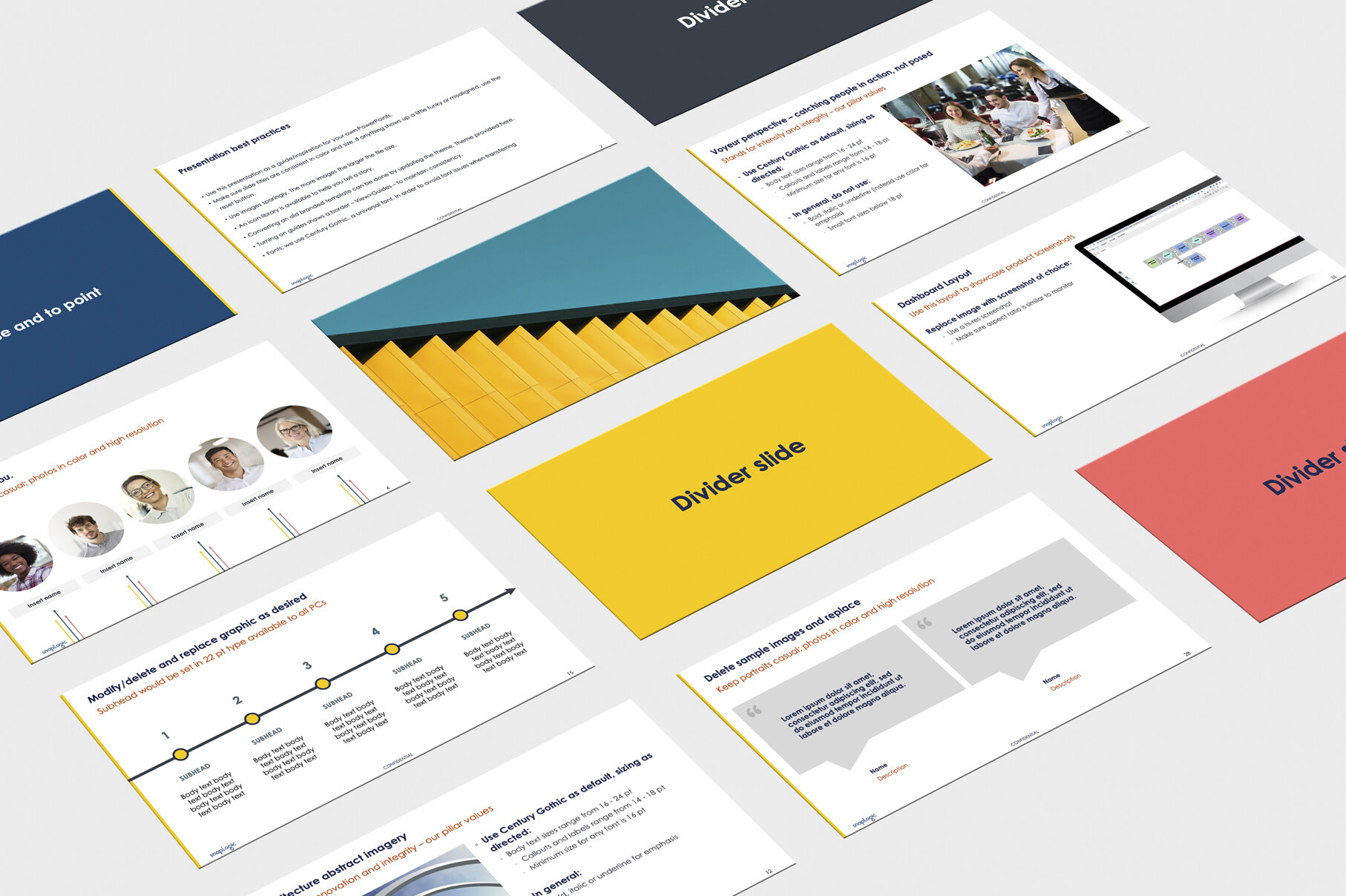 Created a diverse PowerPoint template
