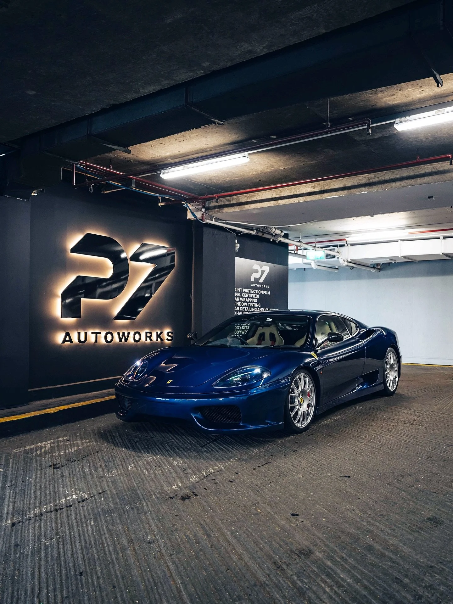 Gorgeous TDF Blue Ferrari Challenge Stradale now fully PPFed to replace the ageing factory PPF which had made the paint look dull and lifeless. A proper transformation 🙌💙 @jonotu 

#P7Autoworks #Ferrari #ChallengeStradale #V8 #Supercar #CarWrapping