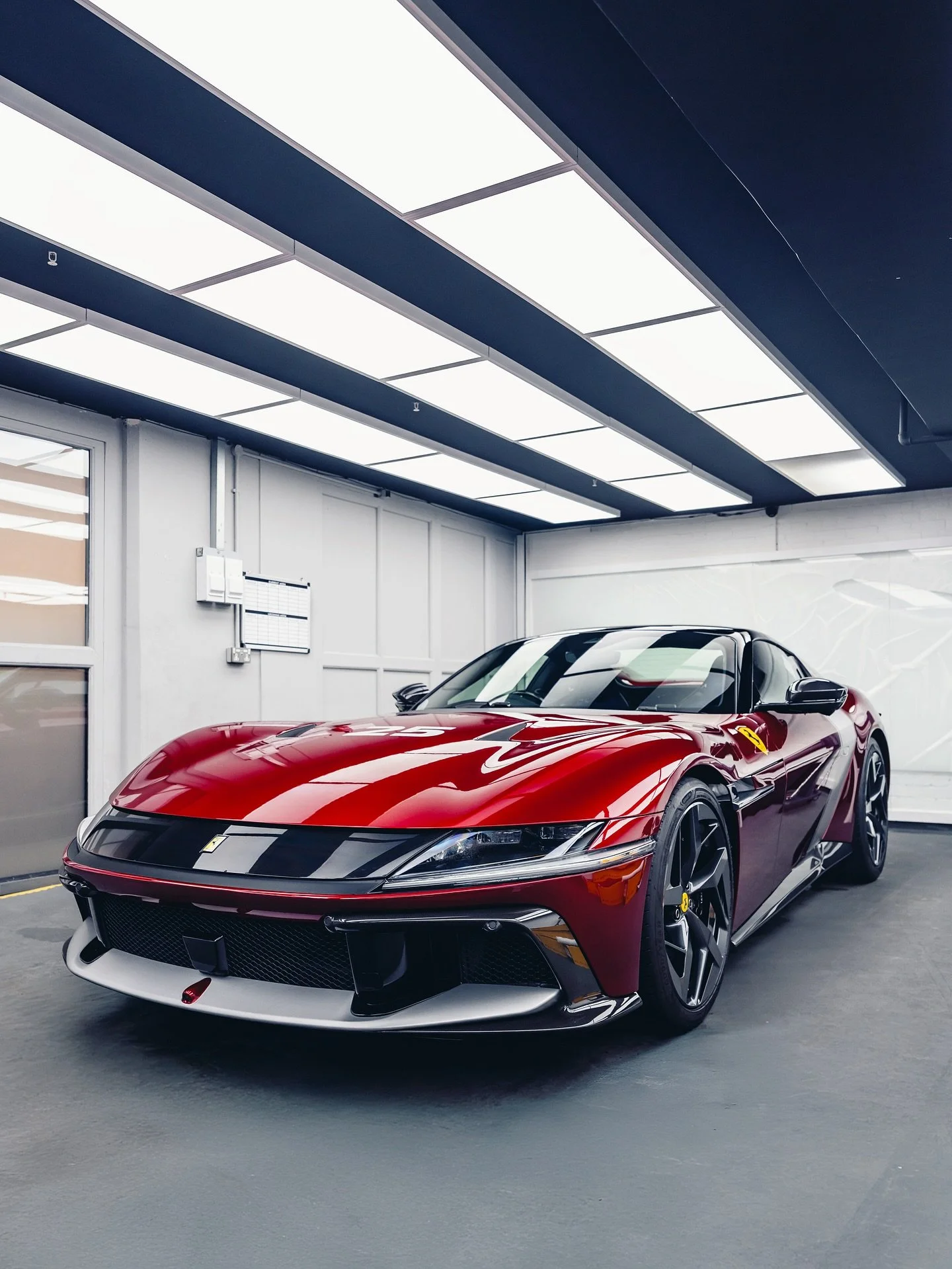 Tailor-Made Ferrari 12Cilindri Spider in for front-end PPF replacement 😍 what a car 

#P7Autoworks #Ferrari #12Cilindri #Supercars #PPF