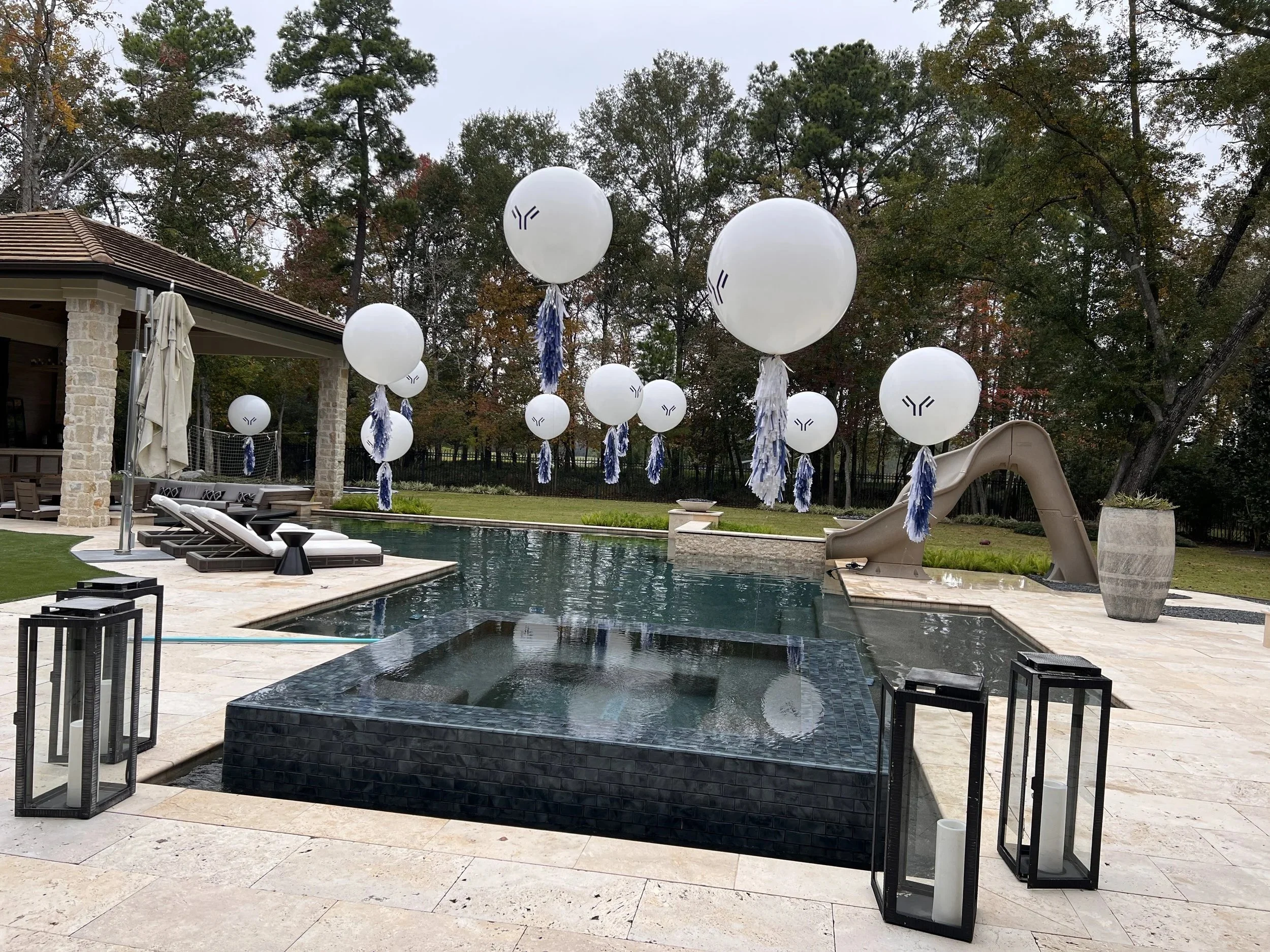 Floating Pool Balloon Decor — Private & Corporate Events