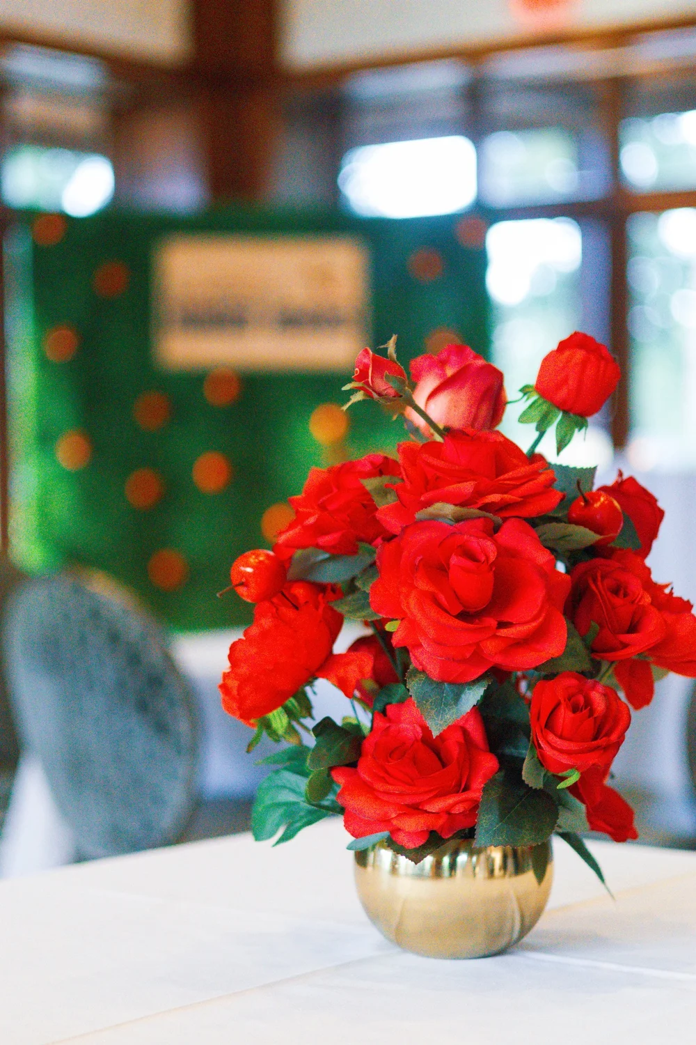 Corporate reception decor at a Houston gala