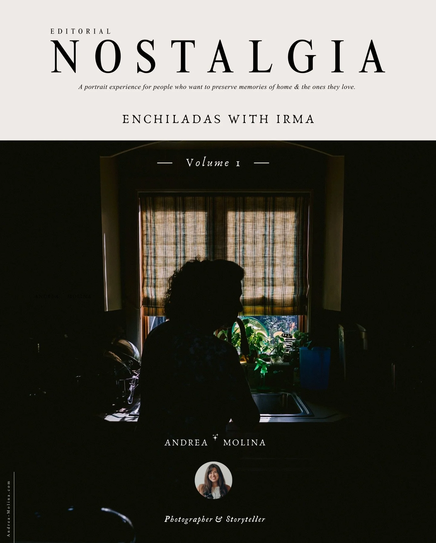 Introducing a new series: Editorial Nostalgia | Volume 1

A portrait experience for people who want to preserve memories of home &amp; who they love. 

&ldquo;Enchiladas with Irma&rdquo;

Enchiladas and tamales are the most requested dishes for my mo
