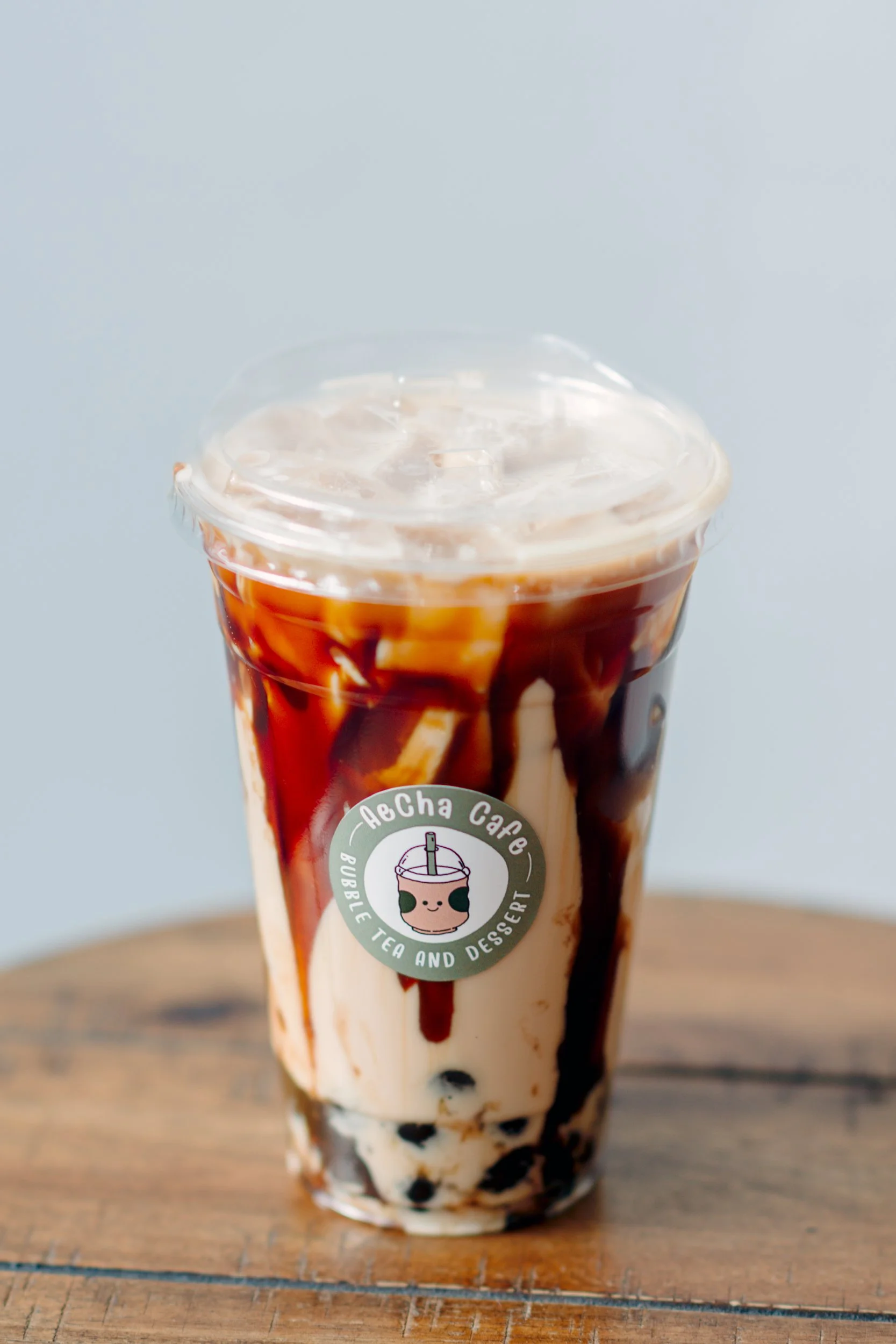 Tiger Milk Tea with Tapioca AeCha Cafe in Tipp City  by Andrea Molina