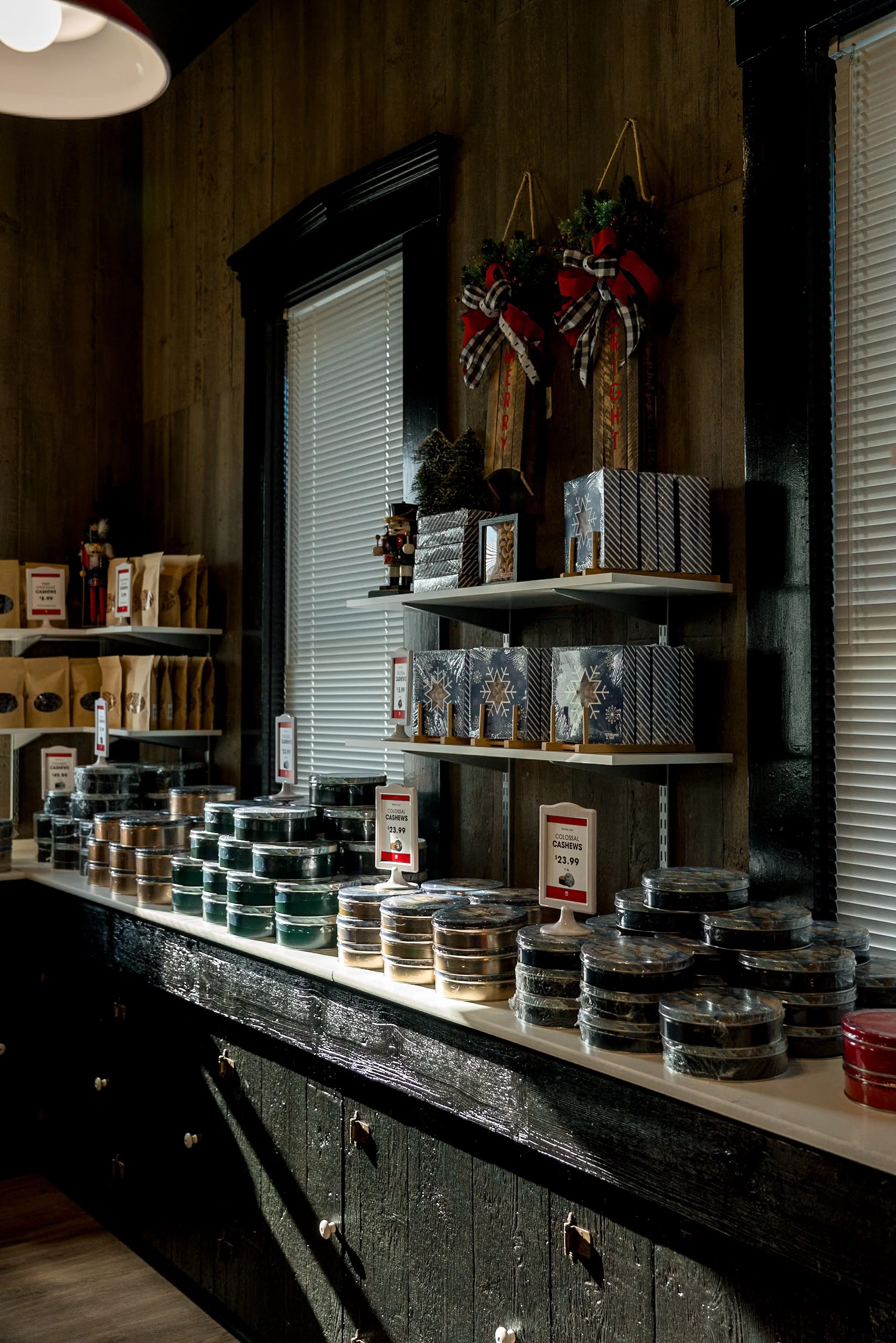 Interior of Trophy Nut Co Factory Store in Tipp City