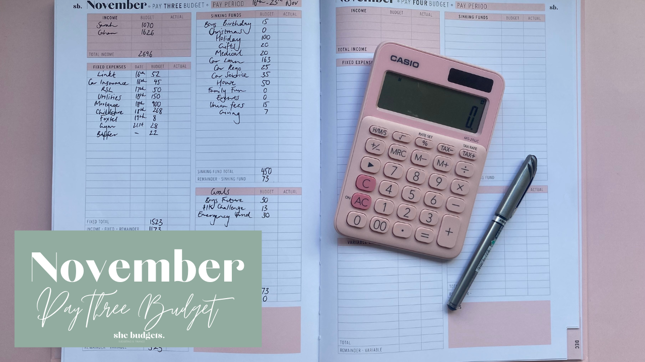 Services 1 — She Budgets, The Budget Planner
