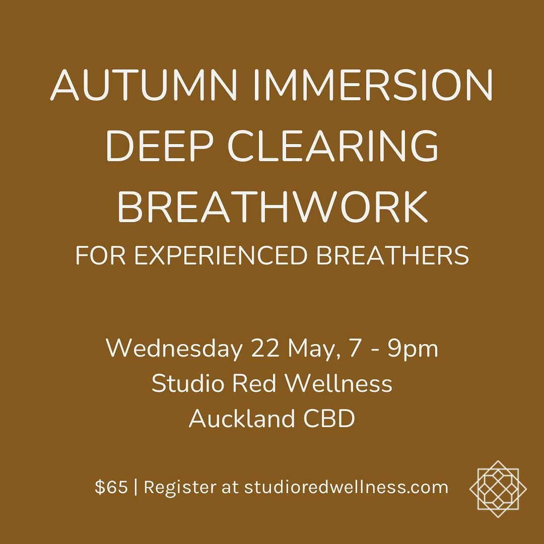 Is this for you?  Calling all of those with at least one longer Breathwork experience (not necessarily with me), regulars to Breathe class, guides, healers &amp; yogis 

🍂Deep Clearing Breathwork Journey for experienced breathers 🍂 WEDNESDAY 22 MAY