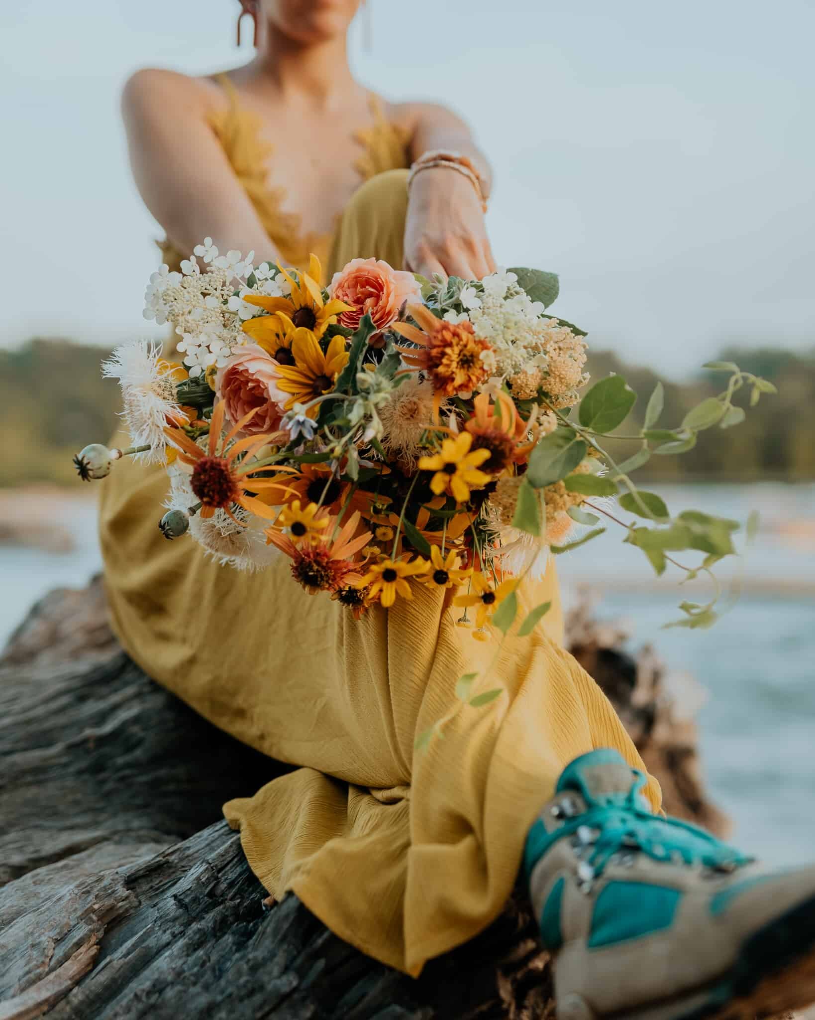 The Top 5 Reasons Why You Should Elope in a Yellow Wedding Dress