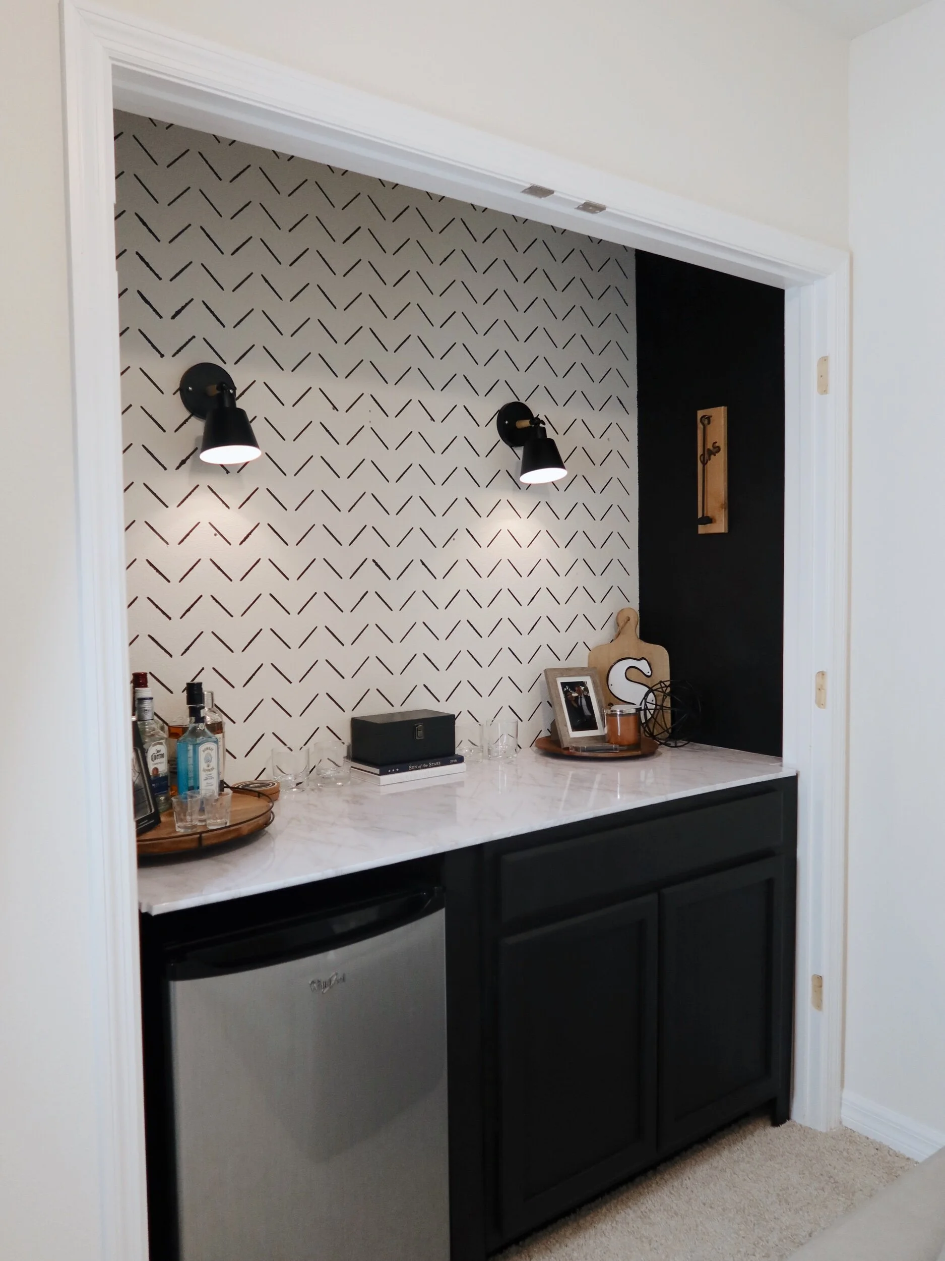 DIY Closet Turned Dry Bar — Let's Staj Home