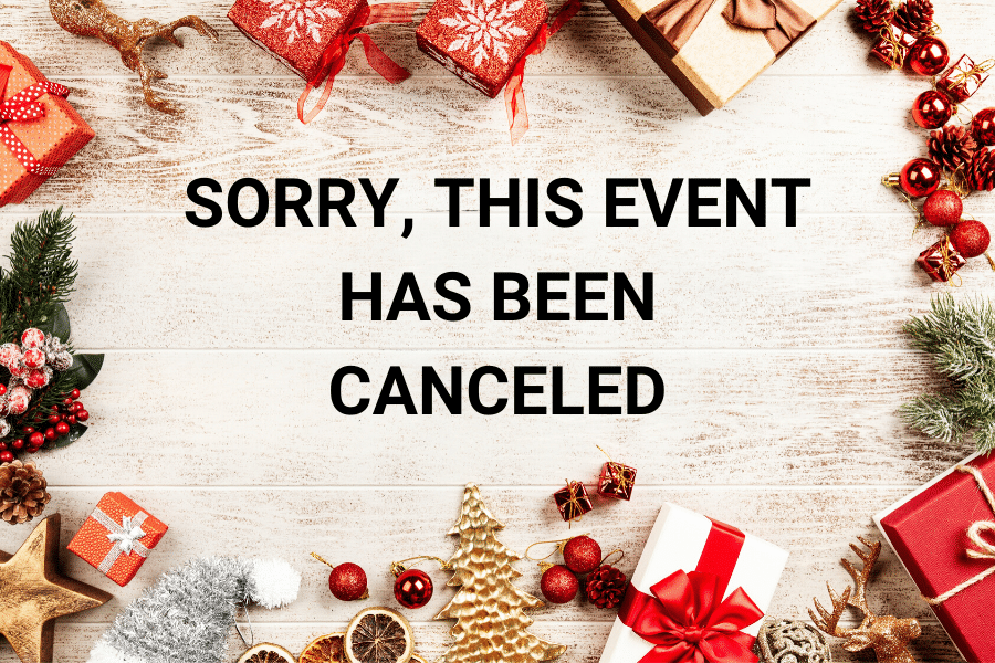 Christmas Events Canceled