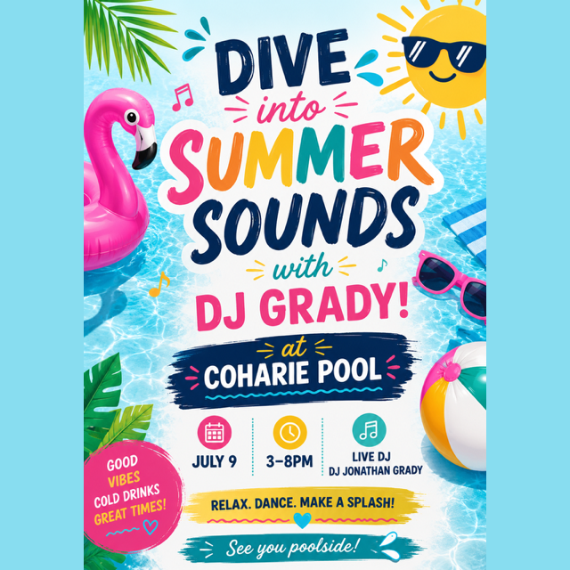 COHARIE MUSIC BY THE POOL