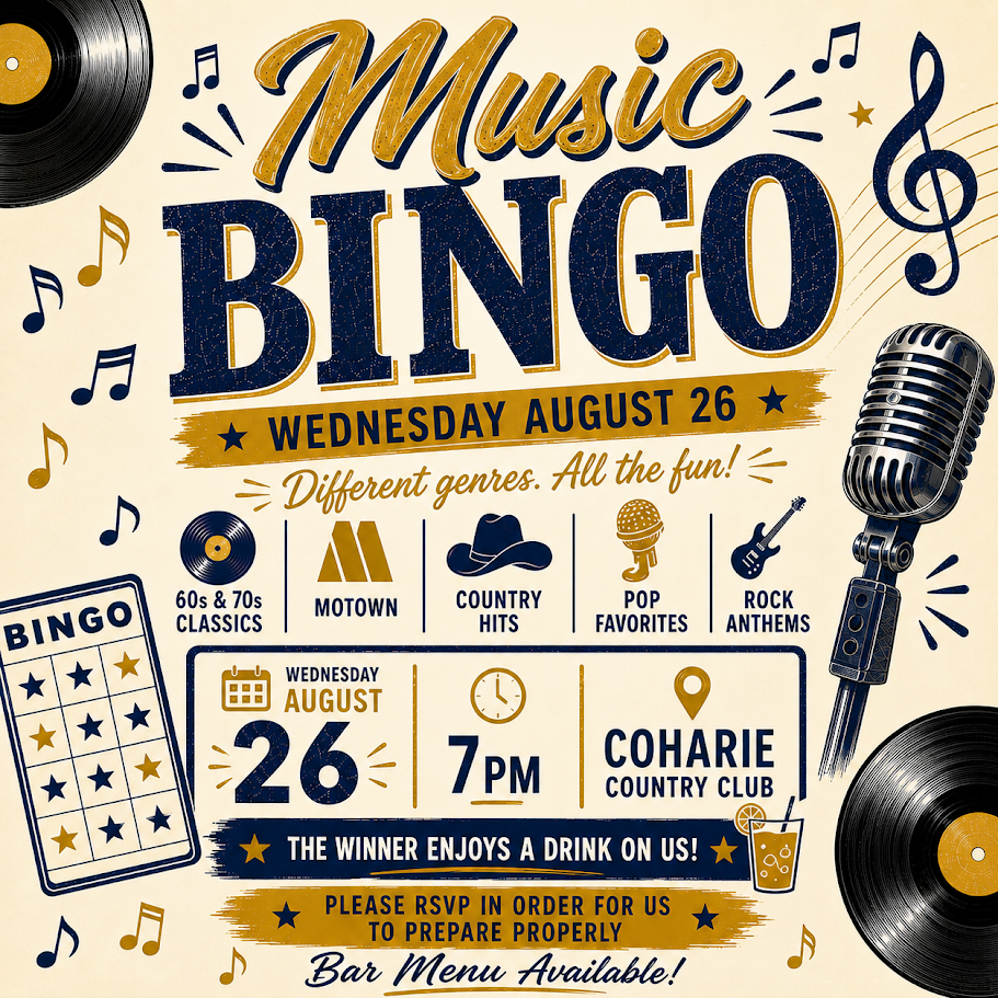 August Music Bingo