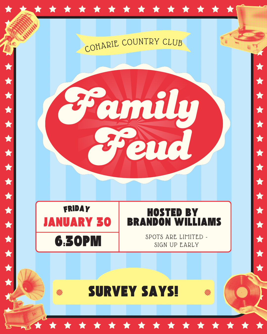Family Feud hosted by Brandon Williams&nbsp;