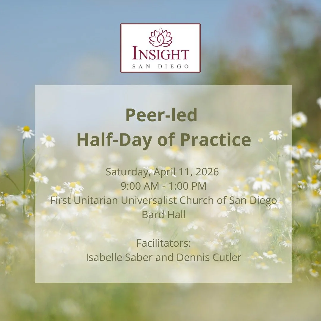 Join us for a peer-led half-day of meditation practice in noble silence. This is a chance to step away from daily responsibilities and simplify your focus through practice. The session will include formal sitting and walking meditation, with an optio