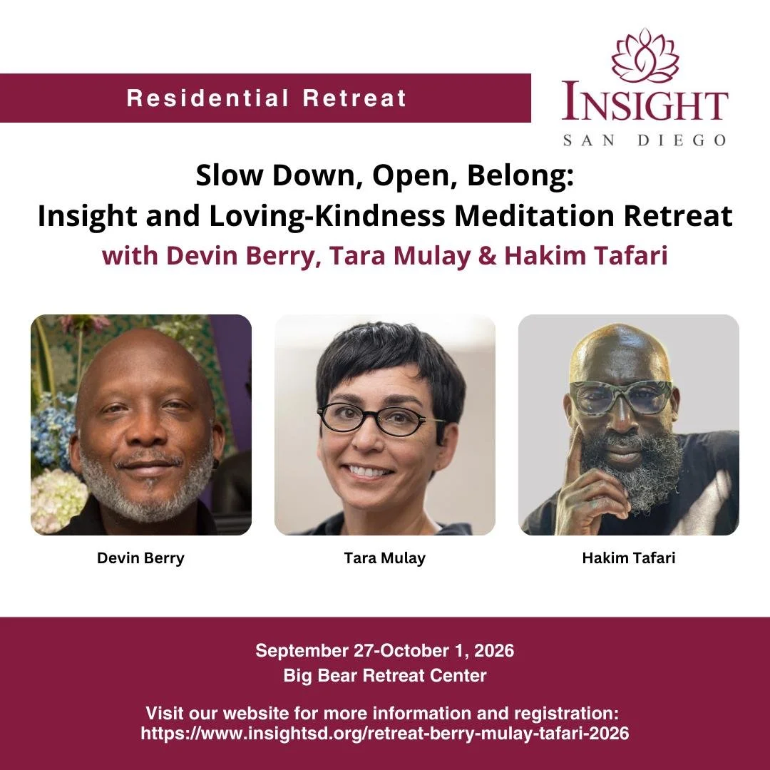 On this four-night silent Insight and Lovingkindness retreat, we step out of habit and into presence&mdash;learning to stabilize attention and soften the heart. Through mindfulness of the body and the grounding support of mettā, we meet life with les