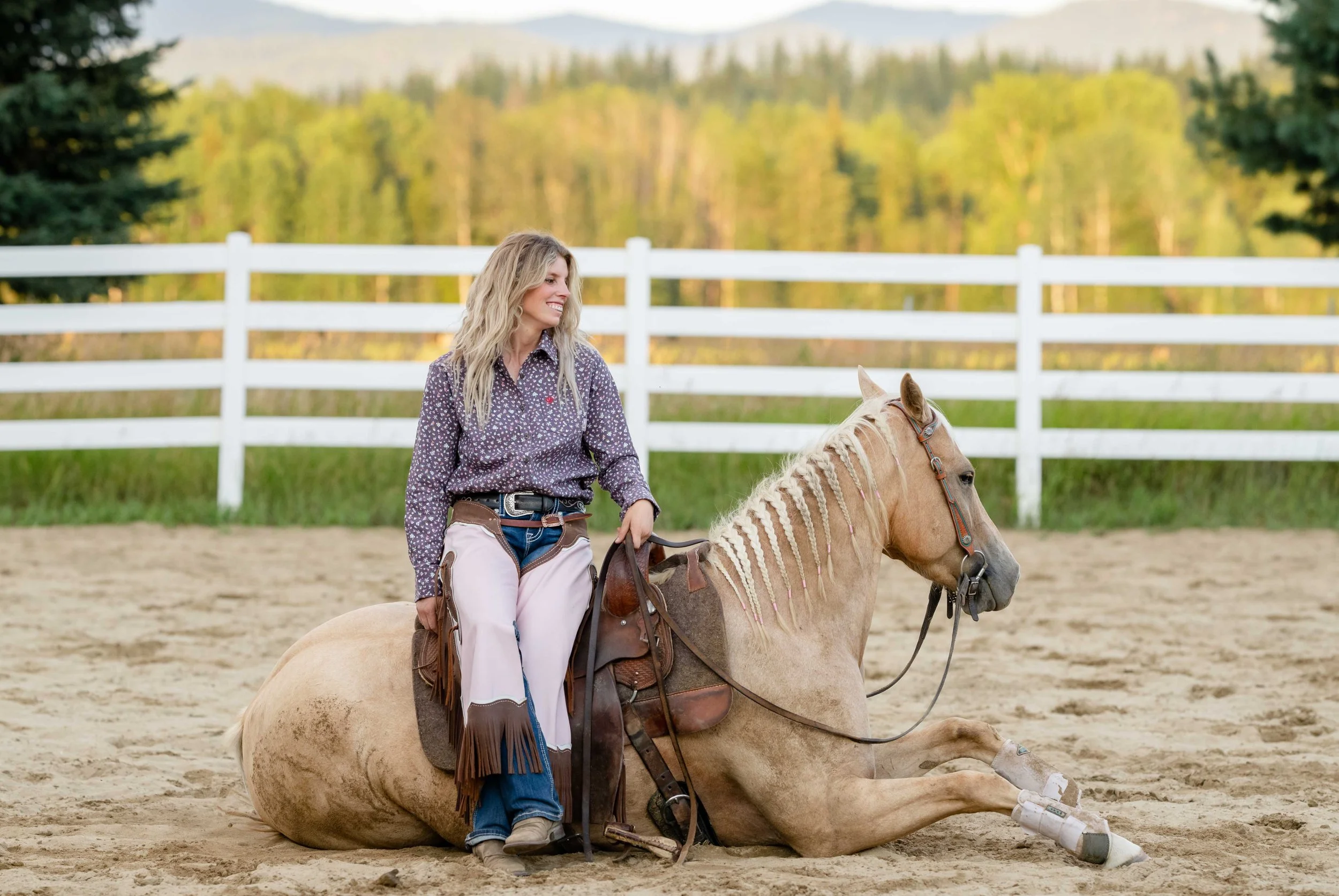 Sitting on horse