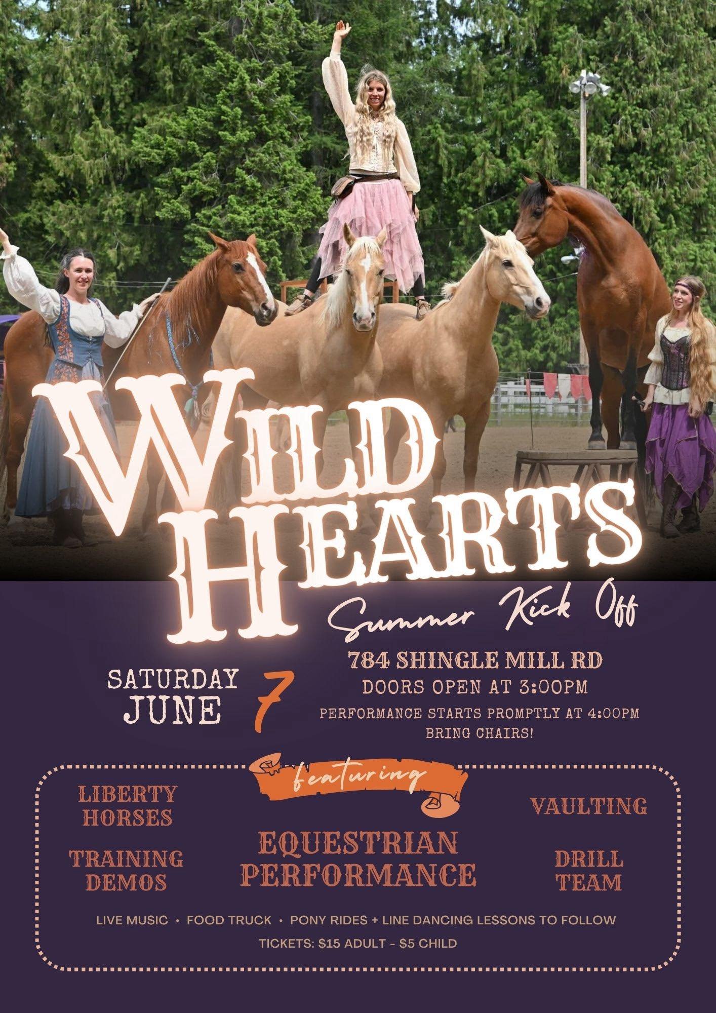 Come join us for some family fun! Get the opportunity to learn more about what we do behind the scenes. Gates open at 3:00 equine performancSelle Valley Creamery will begin at 4:00. We will have pony rides,  face painting and food by our local Selle 