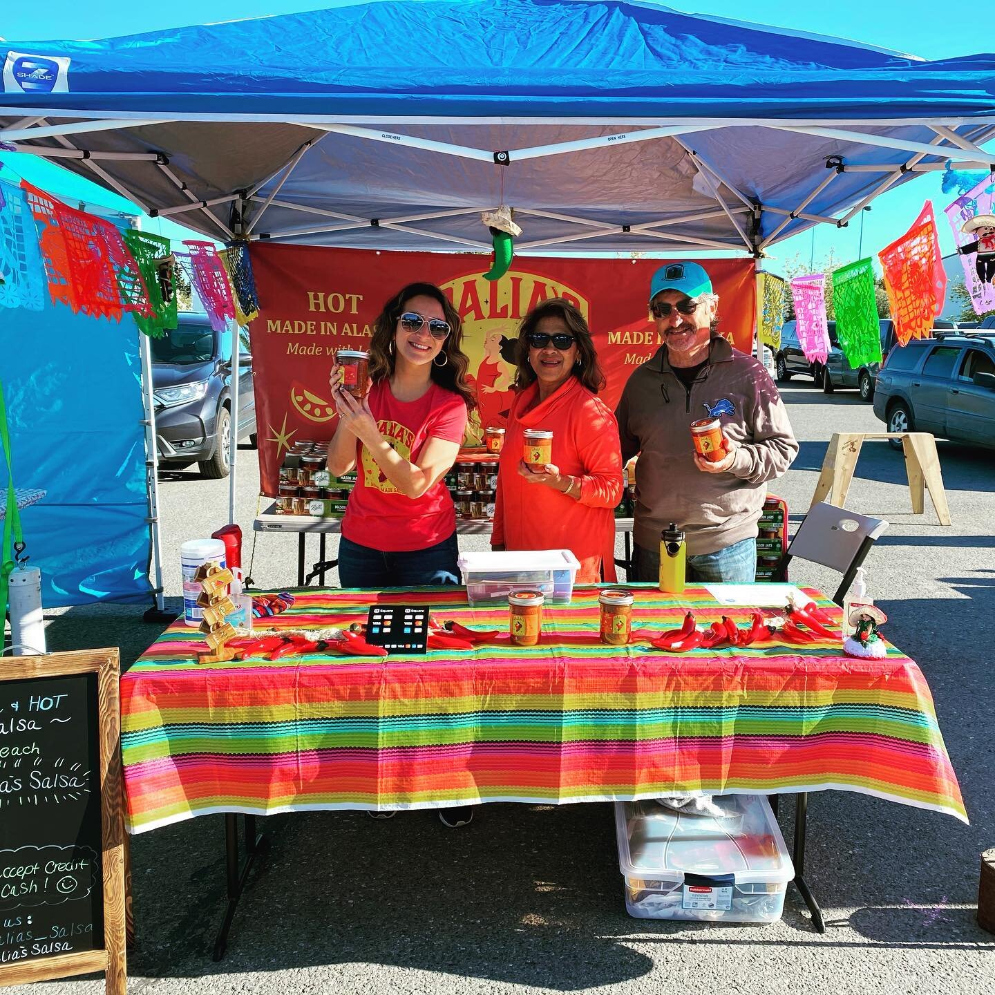 Our first farmers market in the books! Thank you to current &amp; new Salsa customers for your outpouring support!!! We had the best time at the South Anchorage Farmers' Market

 ☀️ We we&rsquo;re blessed with perfect weather, awesome vendors, &amp; 