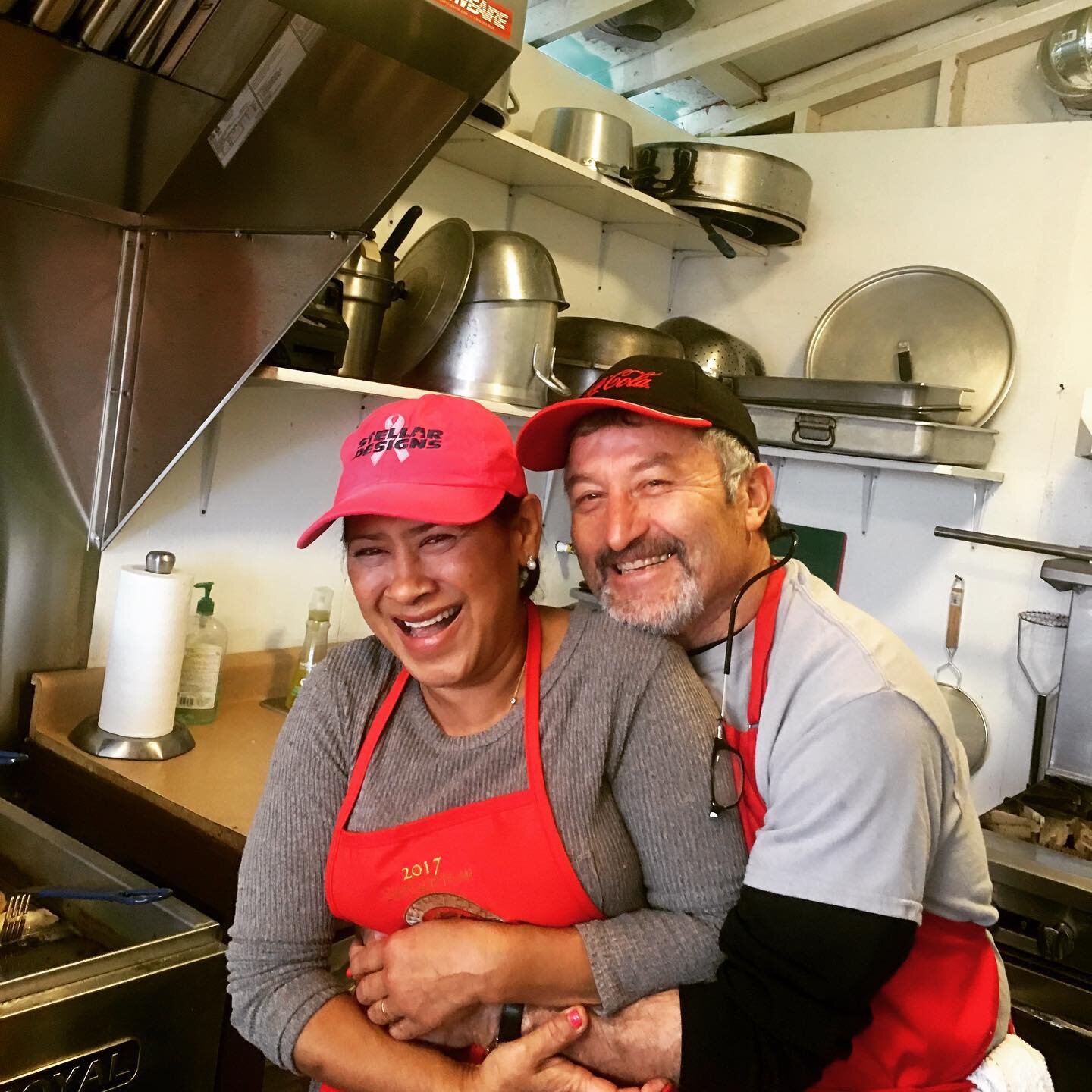 Our dynamic duo ❤️🇨🇴🇲🇽 

If your marriage can survive the fair you can survive anything! haha 50 days until the Alaska State Fair 🌮🍅🌶🔥 

Remember all our food is homemade &amp; topped with Dalia&rsquo;s Salsa 🍅🔥

Come see us on the RED TRAI