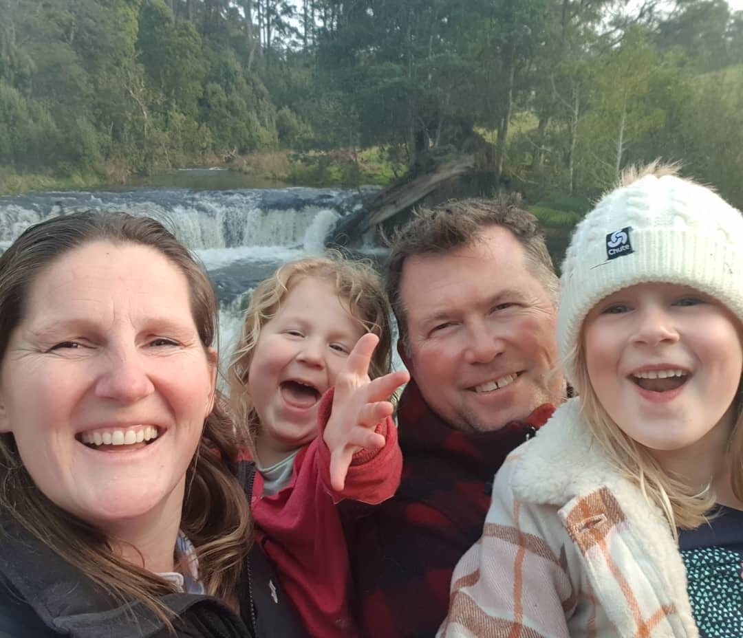 Annual farm'ily photo at Guide Falls. 

Those girls are growing!! We dont want to blink and miss it so we are taking a few days to recoup after a wonderfully busy first 5 weeks of Grazings. 

Farm &amp; Grazings are back to our Winter hours so we wil
