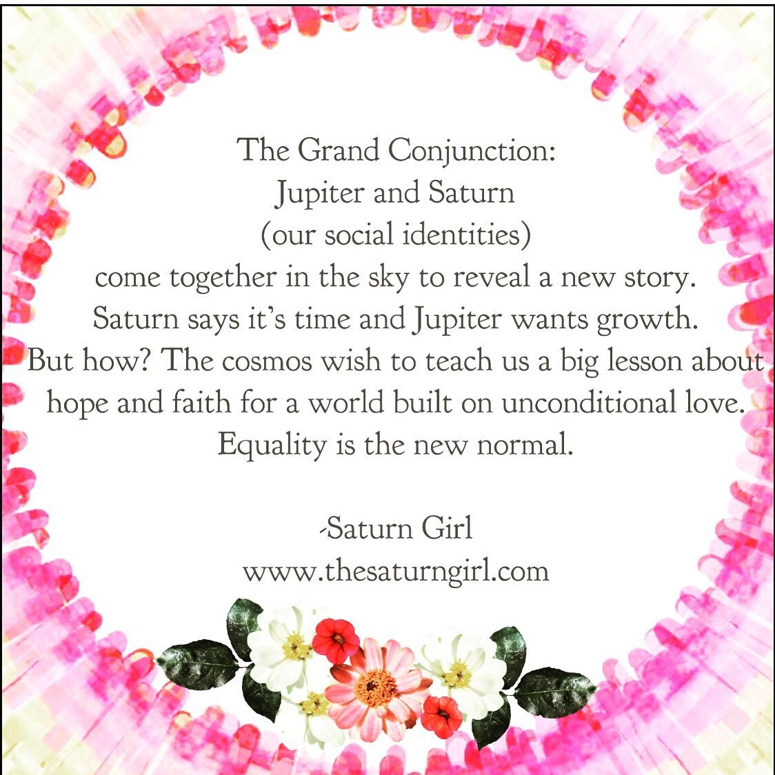 Here for this! December 21, 2020 represents a paradigm shift. Two cosmic heavy weights come together unveiling a new story about equality, hope and unconditional love. #saturninaquarius #jupiterinaquarius #grandconjunction2020 #youngastrologers #evol