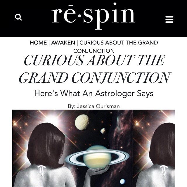 Check out my take on The Grand Conjunction happening today! Featured on @respin with my girl @jessicagreyourisman #grandconjunction2020 #saturnjupiterconjunction #aquarius #waterbearer #thestartarot #uranus #ageofaquarius #youngastrologers #respin #r