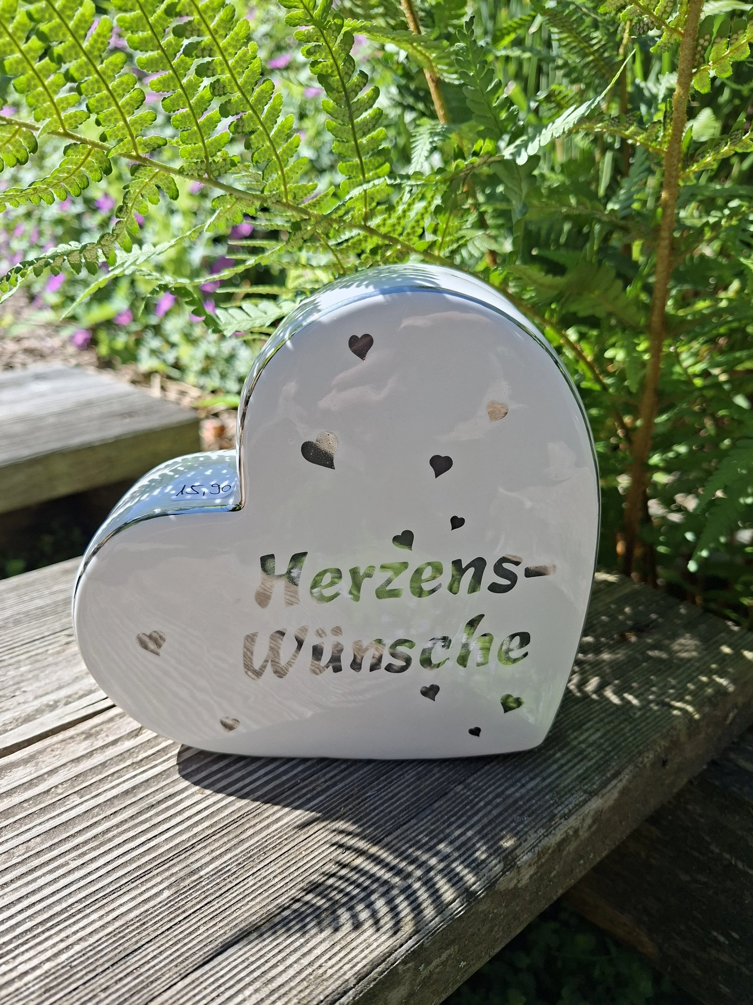 Herz Keramik-Spardose