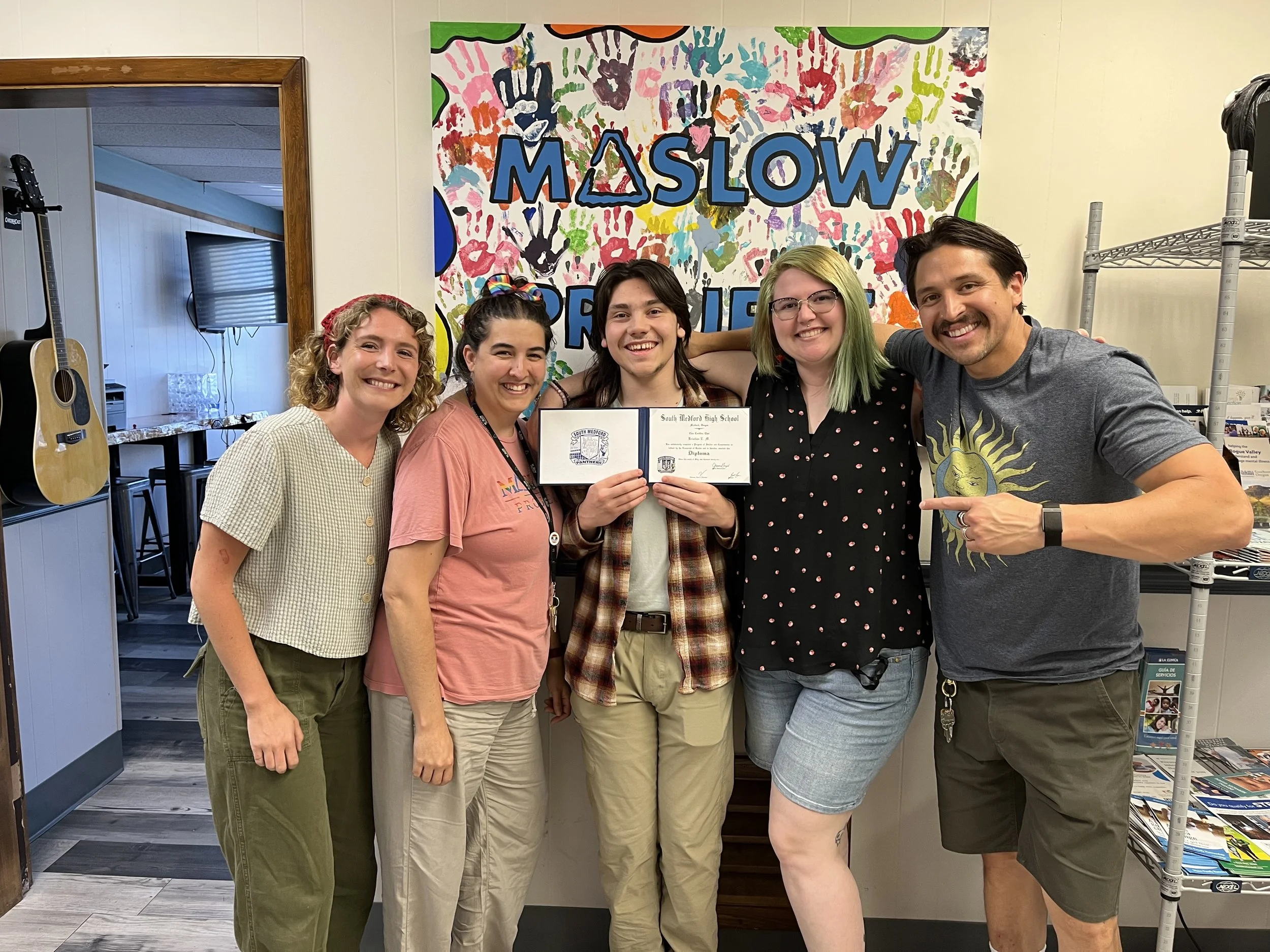 Maslow Project Case Managers with Students