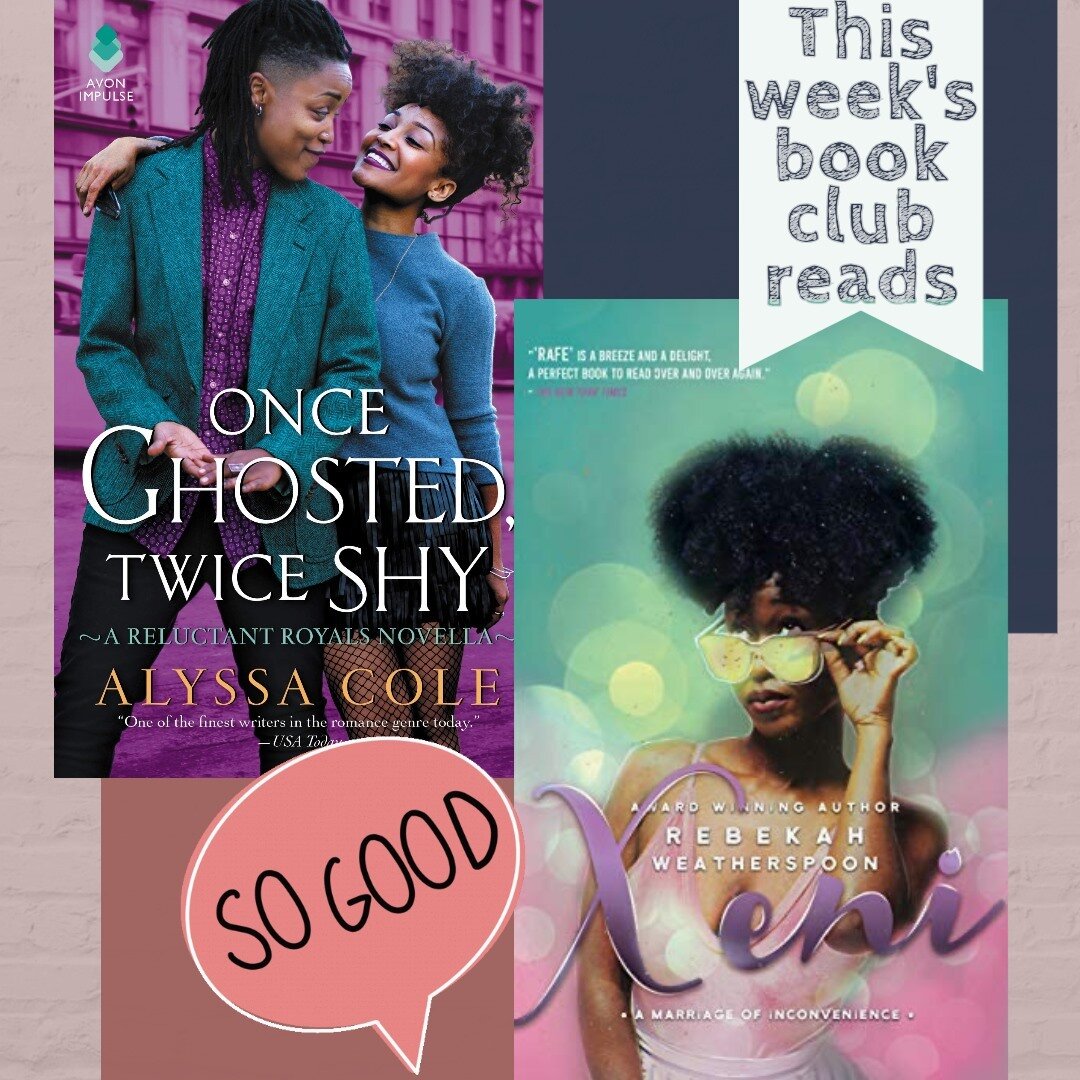 This week's book club was on fire!!⁠
⁠
So hot, so good, so stress-relieving! (I know, so many exclamation points.)⁠
⁠
Both @rebekahweatherspoon and @alyssacolelit made me forget about all the stresses of the universe while I devoured the pages of the