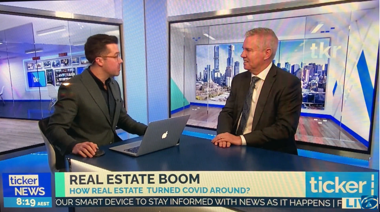 Ticker NEWS, Adrian Franklin and Ray Ellis discuss Real Estate Boom Time 