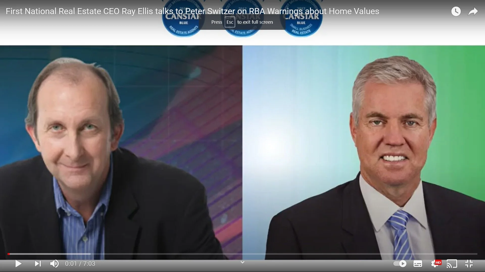 Ray Ellis talks to Peter Switzer on RBA Warnings about Home Values