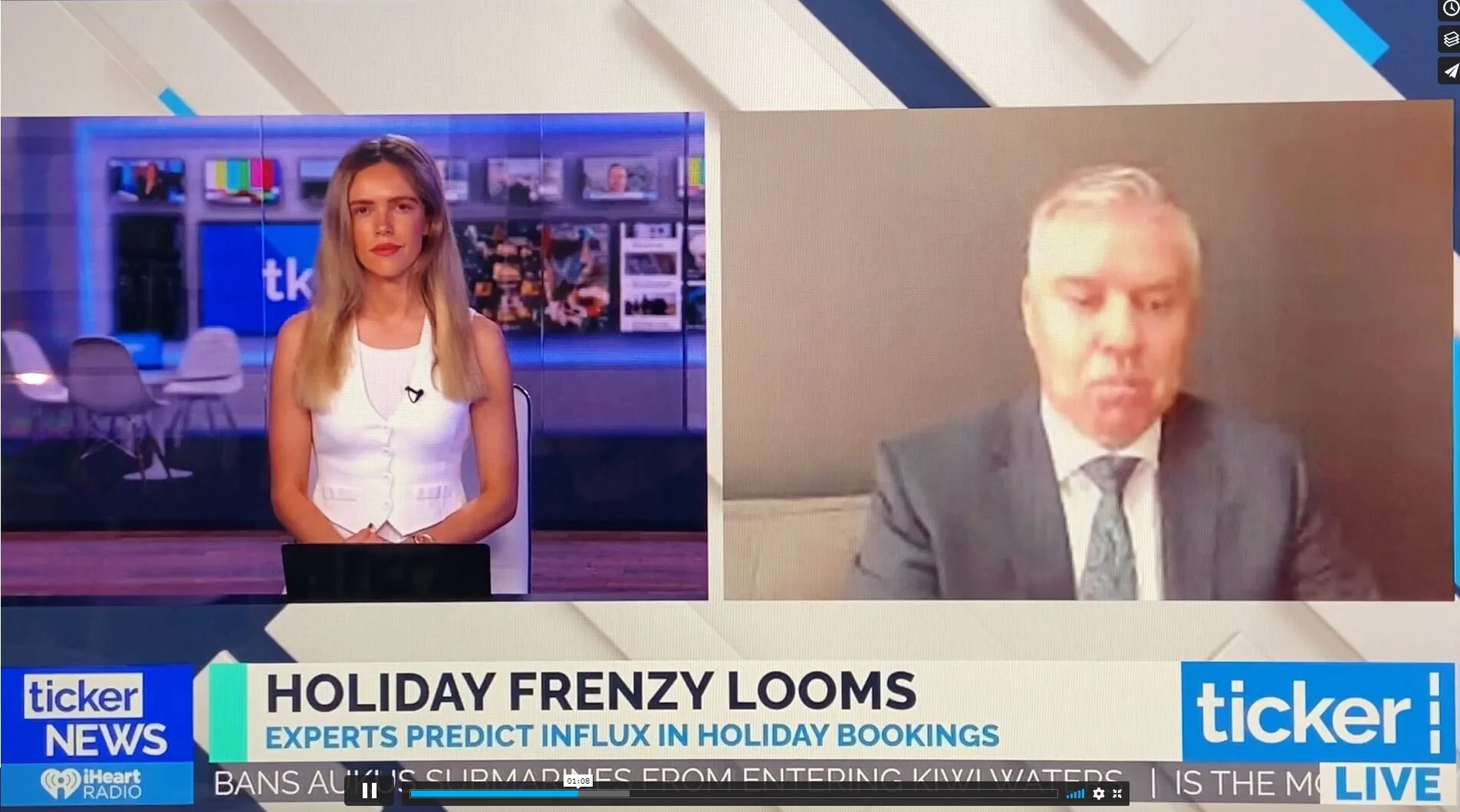 Ray Ellis talks post-lockdown holiday rentals with Ticker News