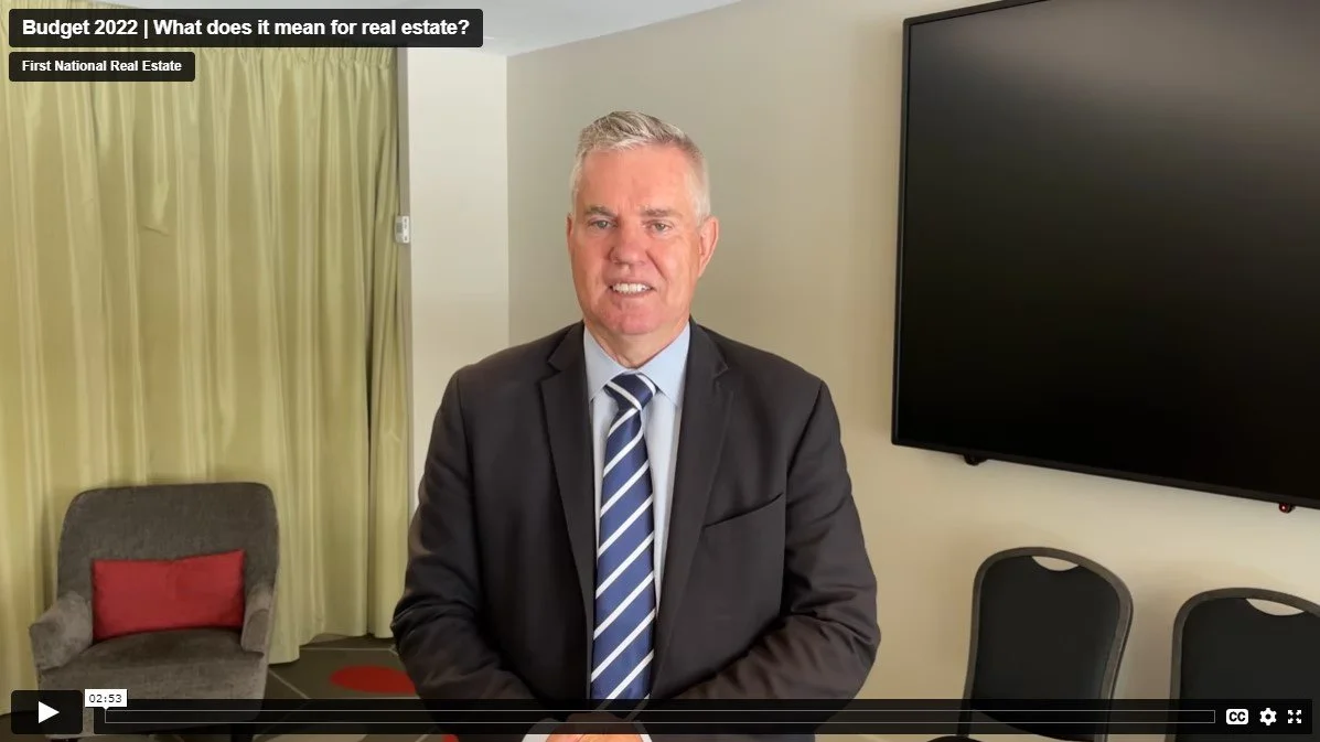 Ray Ellis provides an update for the real estate industry about Budget 2022.
